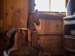 There are nice touches... one of the owner`s special finds is this rocking horse